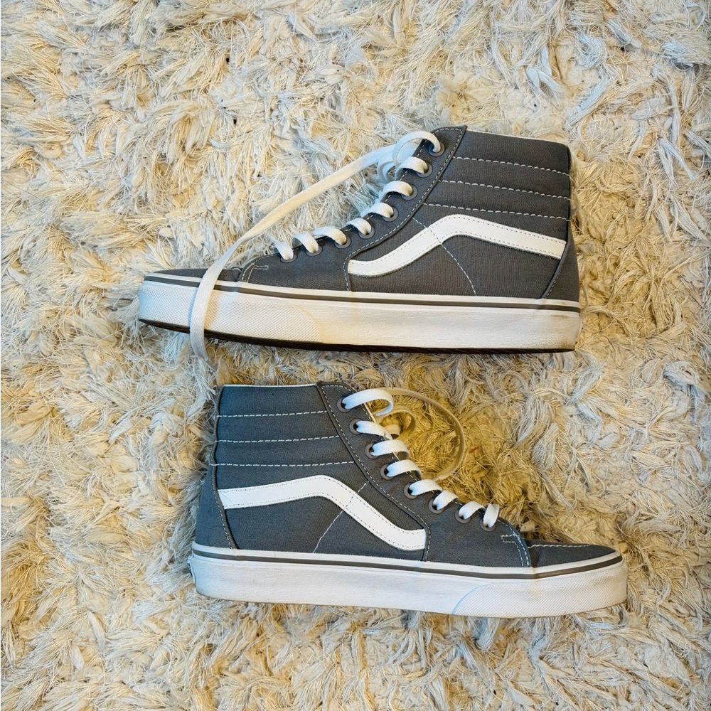 Vans White and Gray High-Tops